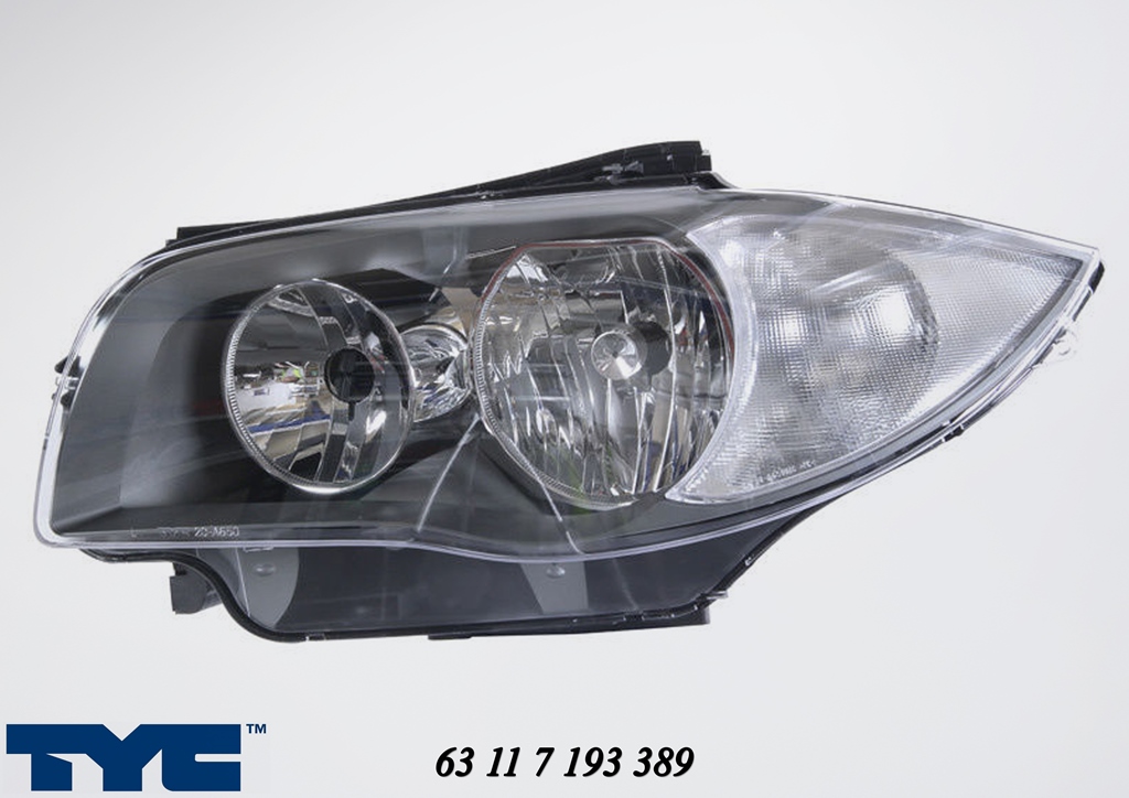 BMW E82 125i Lighting Headlamp Assembly BMW 1Series Halogen